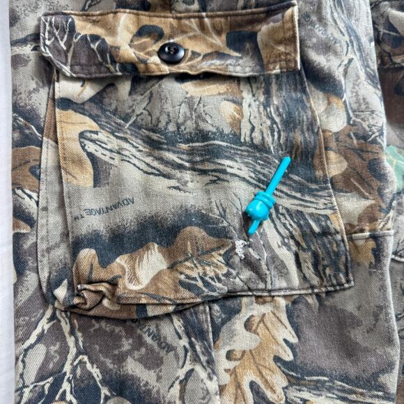 VTG Walls Advantage Camo Denim Cargo Jeans 29x30 Double Knee Hunting Streetwear - Picture 7 of 12